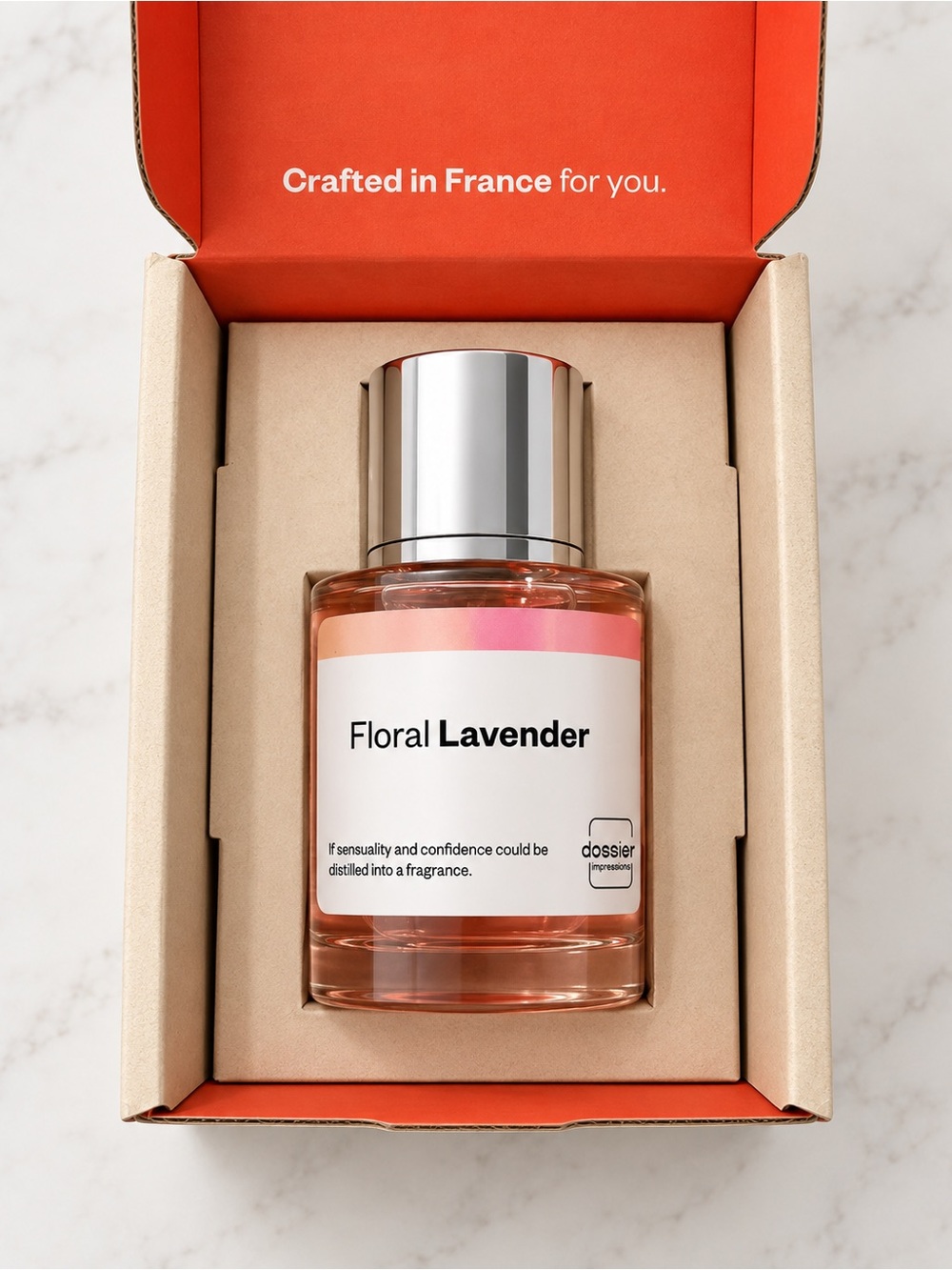 Dossier Floral Lavender Fragrance - Pink Bottle